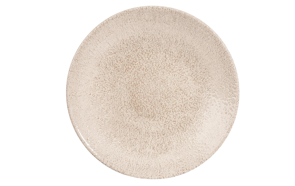 S.P. Raku Agate Grey Coupe Teller tief 22.5cm in Beige präsentiert im Onlineshop von KAQTU Design AG. Teller ist von Churchill