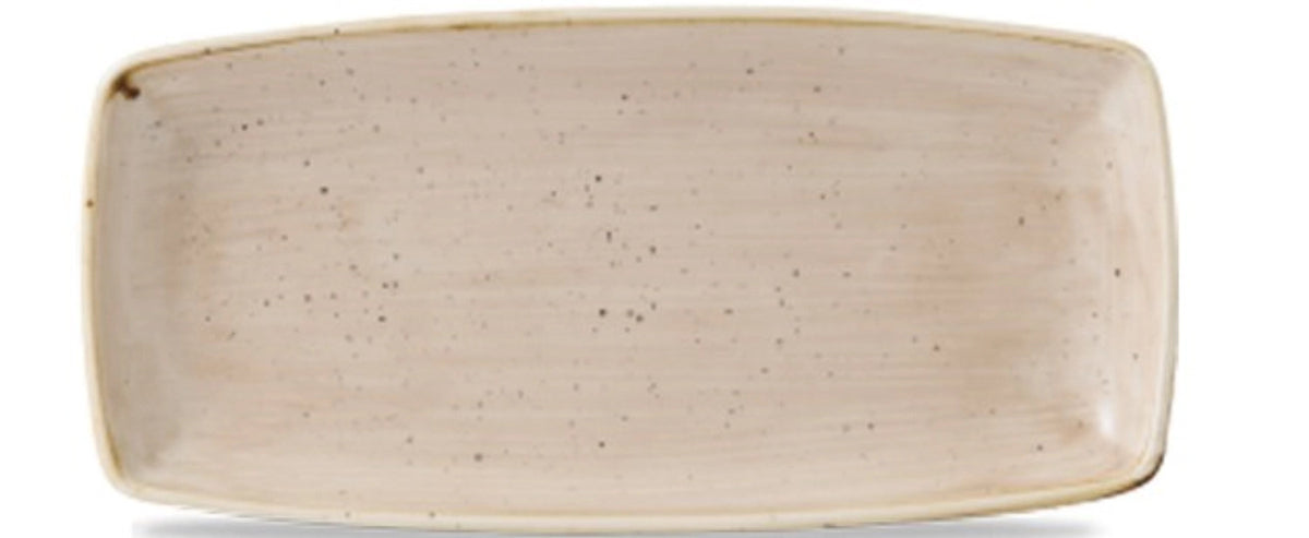 Stonecast Nutmeg Beige Platte rechteckig 35x18.5cm in Beige präsentiert im Onlineshop von KAQTU Design AG. Platte ist von Churchill