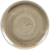 Assiette coupe plate Stonecast Patina Antique taupe 32,4cm