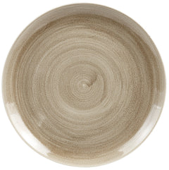 Stonecast patine antique taupe coupé plaque plate 28,8 cm