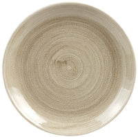 Assiette coupe plate Stonecast Patina Antique taupe 21,7cm
