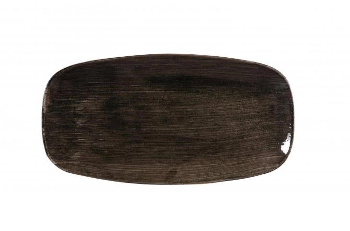 Stonecast Patina Iron Black Platte rechteckig 29.8x15.3cm in Schwarz präsentiert im Onlineshop von KAQTU Design AG. Platte ist von Churchill