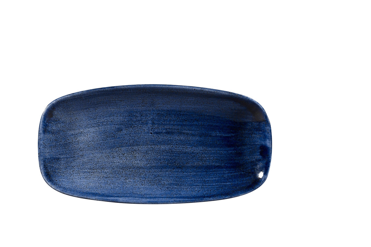 Stonecast Patina Cobalt Blue Black Platte rechteckig 29.8x15 in Blau präsentiert im Onlineshop von KAQTU Design AG. Platte ist von Churchill