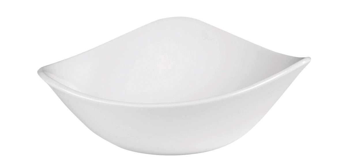 Lotus White Triangel Schüssel 15.3cm, 26cl in Weiss präsentiert im Onlineshop von KAQTU Design AG. Schüssel ist von Churchill