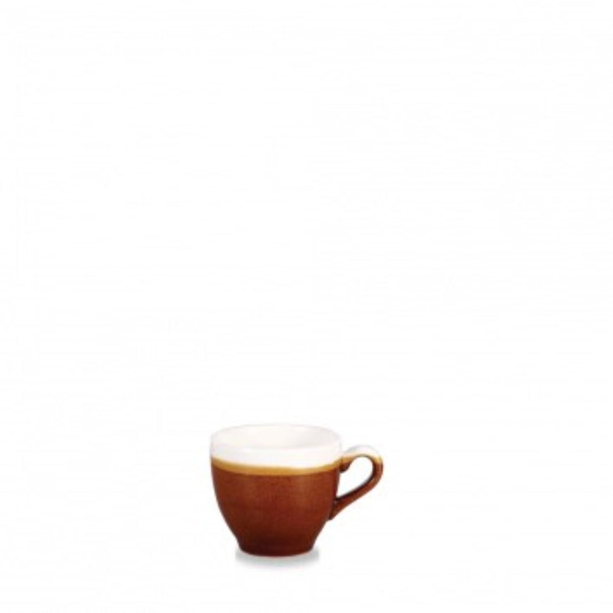 Monochrome Cinnamon Brown Espressotasse 10cl in Braun präsentiert im Onlineshop von KAQTU Design AG. Espressotassen ist von Churchill