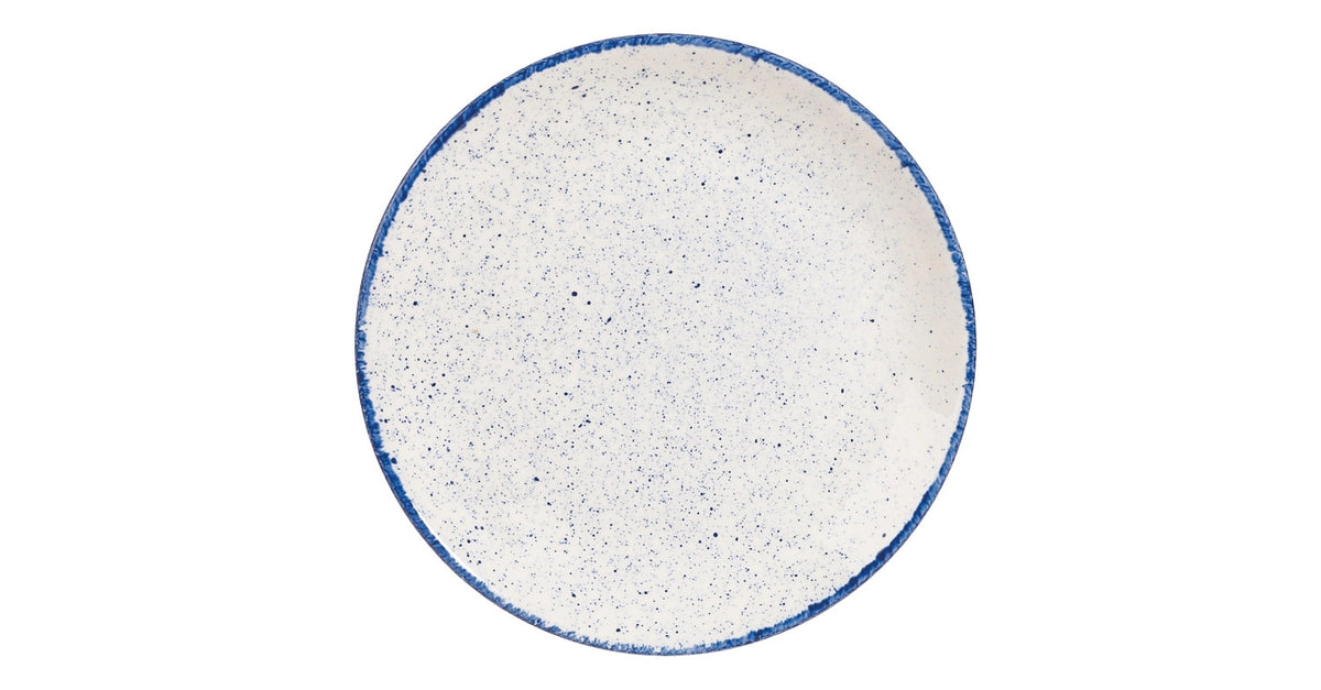 Stonecast Hints Indigo Blue Coupe Teller flach 16.5cm in Blau präsentiert im Onlineshop von KAQTU Design AG. Teller ist von Churchill