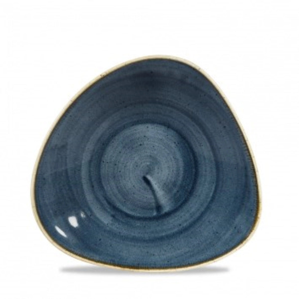 Stonecast Blueberry Triangel Schüssel 21x21cm in Blau präsentiert im Onlineshop von KAQTU Design AG. Teller ist von Churchill