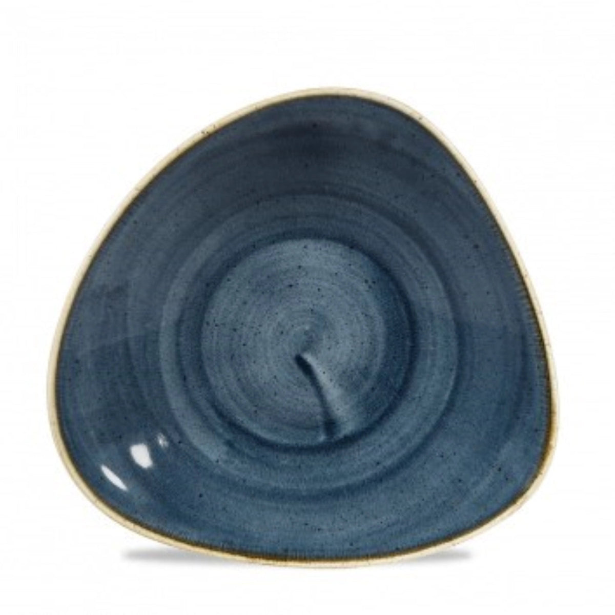 Stonecast Blueberry Triangel Teller tief 27.2x26.7cm in Blau präsentiert im Onlineshop von KAQTU Design AG. Teller ist von Churchill