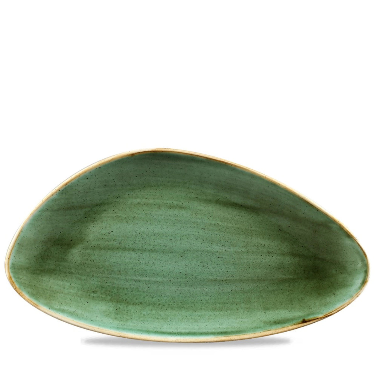Stonecast Samphire Green Triangel Platte 35.5x18.8 in Grün präsentiert im Onlineshop von KAQTU Design AG. Platte ist von Churchill