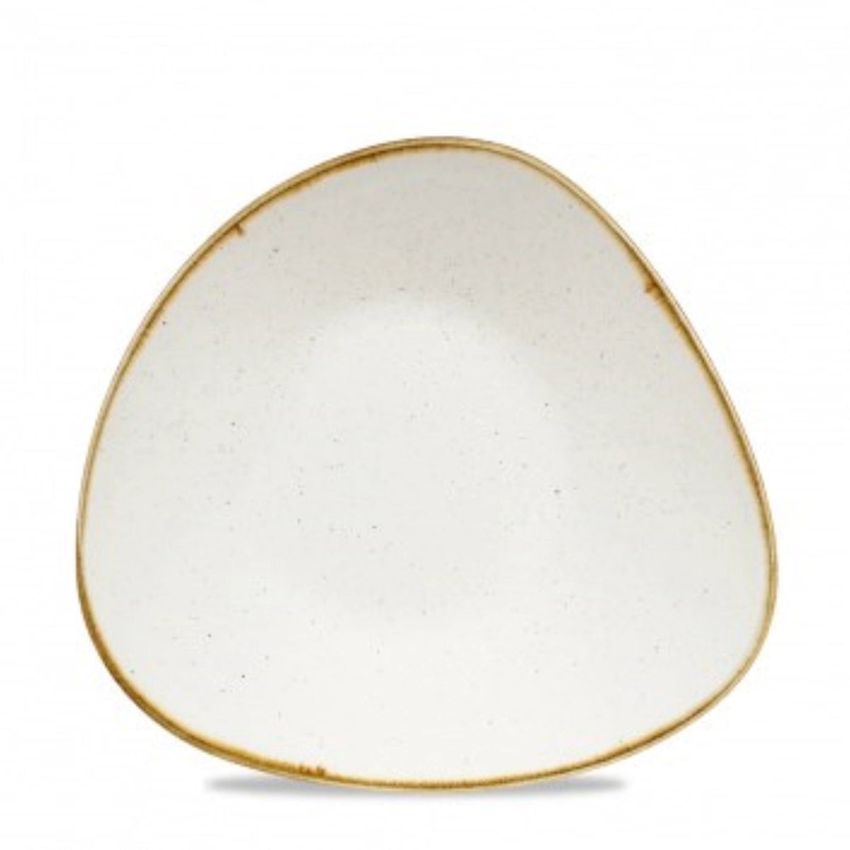 Stonecast Barley White Triangel Teller tief 27.2x26.7cm in Weiss präsentiert im Onlineshop von KAQTU Design AG. Teller ist von Churchill