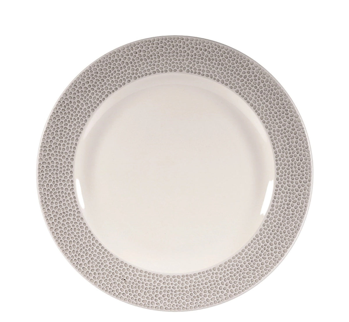Isla Spinwash Shale Grey Teller flach, D27.6cm in Grau präsentiert im Onlineshop von KAQTU Design AG. Teller ist von Churchill