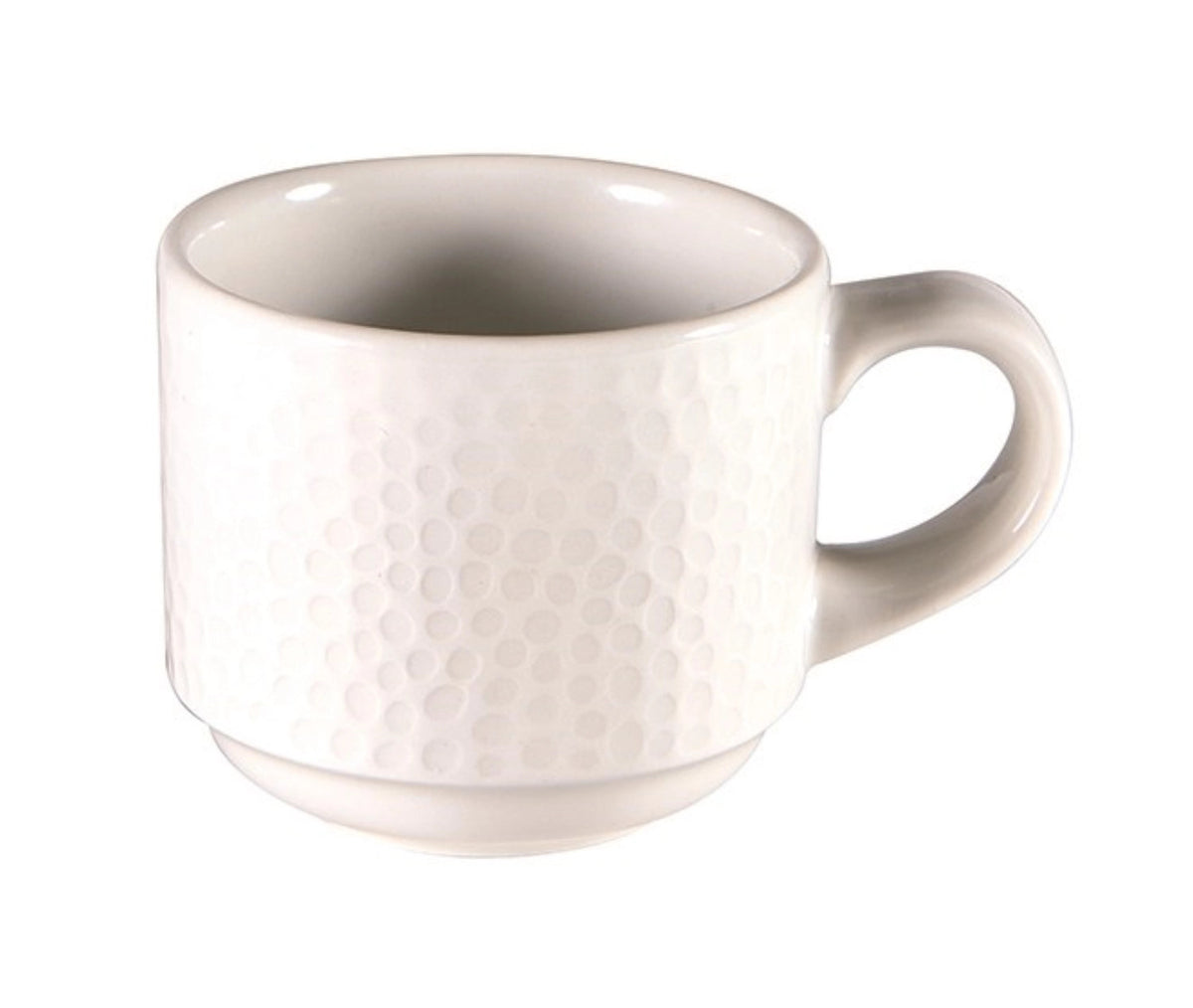 Isla White Espressotasse stapelbar 9cl in Weiss präsentiert im Onlineshop von KAQTU Design AG. Espressotassen ist von Churchill