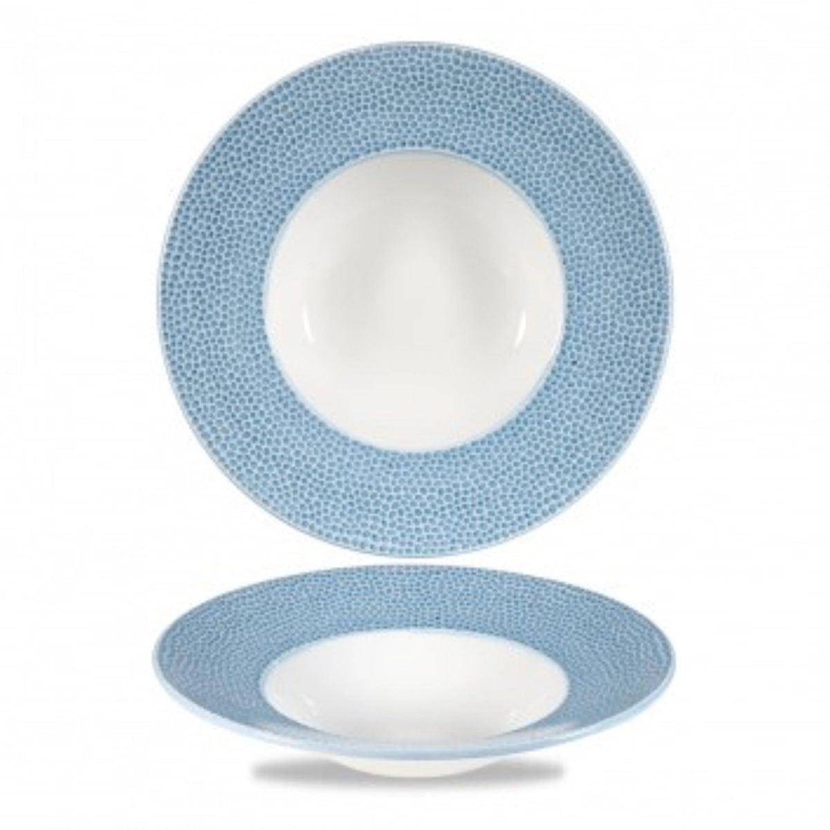 Isla Ocean Blue Teller tief Fahne 24cm in Blau präsentiert im Onlineshop von KAQTU Design AG. Teller ist von Churchill