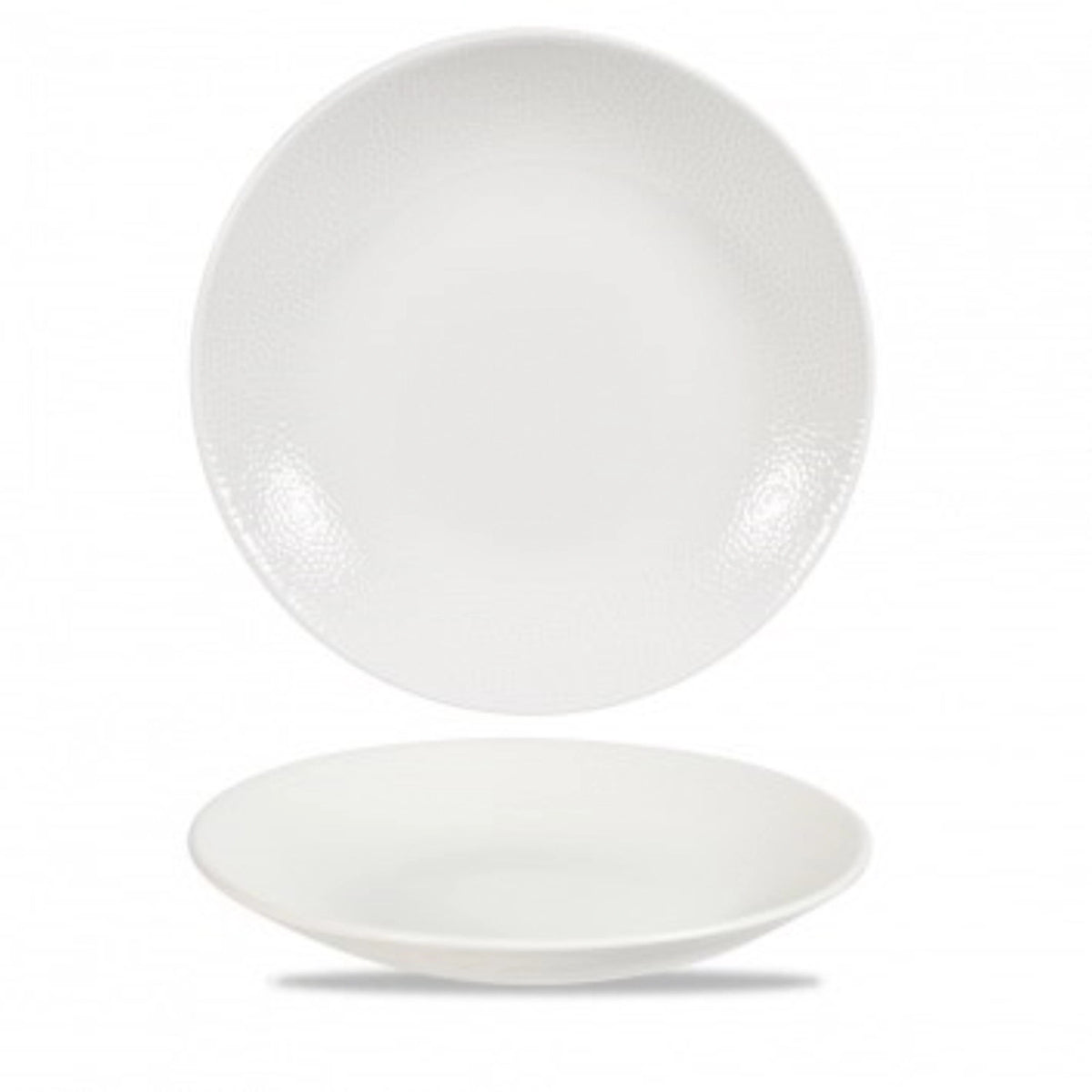 Isla White Coupe Teller tief 28.1cm in Weiss präsentiert im Onlineshop von KAQTU Design AG. Teller ist von Churchill