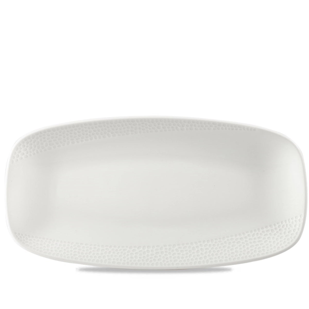 Isla White Platte rechteckig 29.5x15cm in Weiss präsentiert im Onlineshop von KAQTU Design AG. Platte ist von Churchill