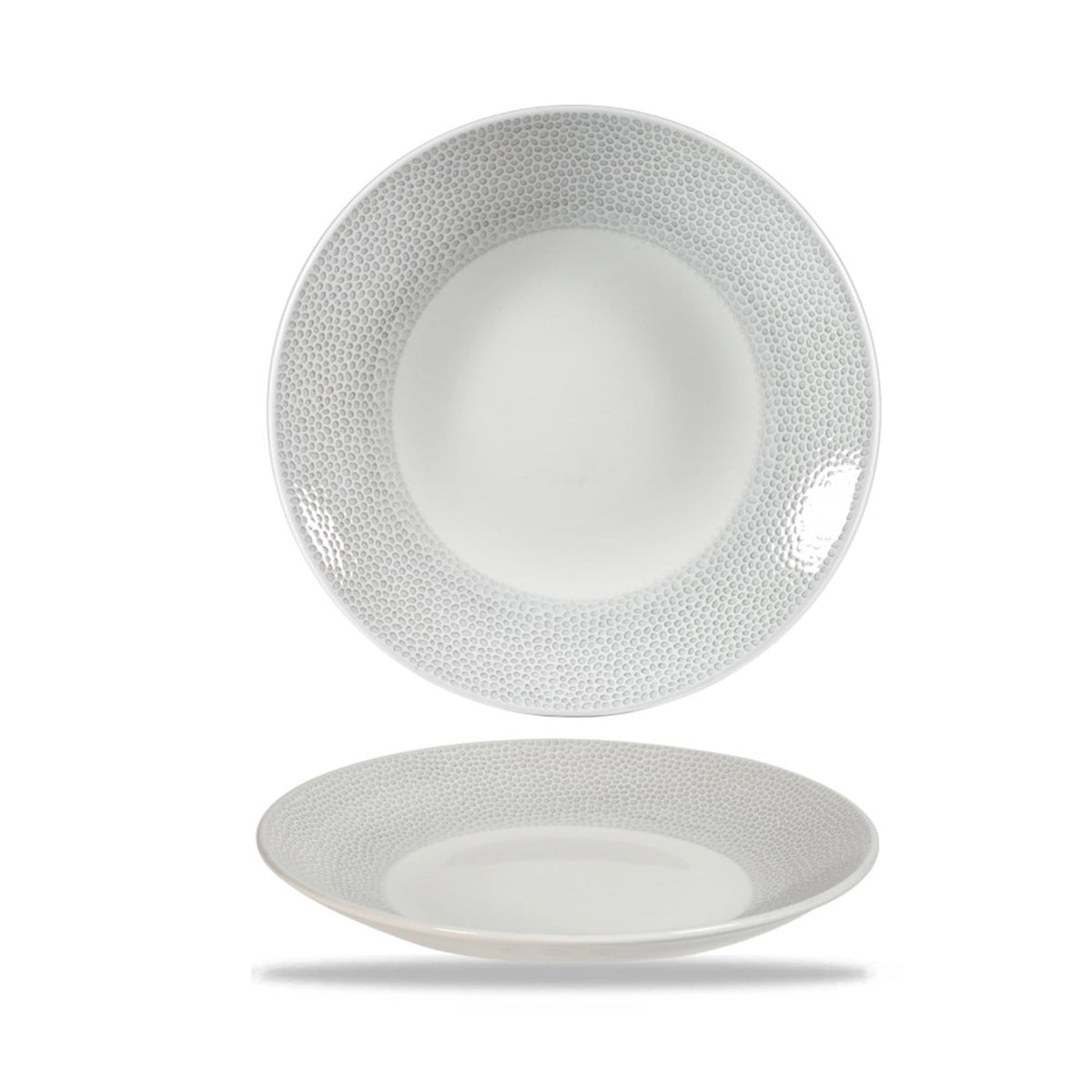 Isla Spinwash Shale Grey Coupe Teller tief 25.5cm in Grau präsentiert im Onlineshop von KAQTU Design AG. Teller ist von Churchill