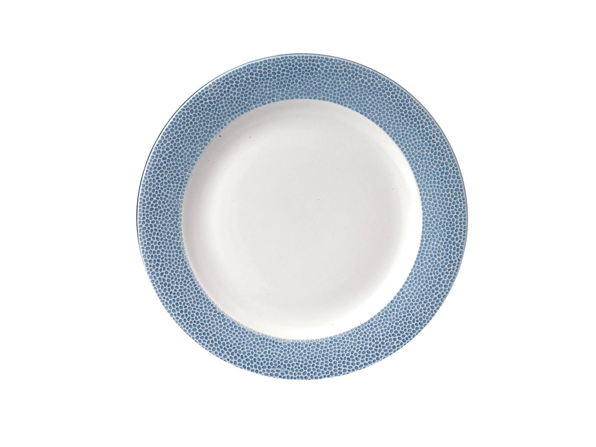 Isla Ocean Blue Teller halbtief Fahne schmal 30.5cm in Blau präsentiert im Onlineshop von KAQTU Design AG. Teller ist von Churchill