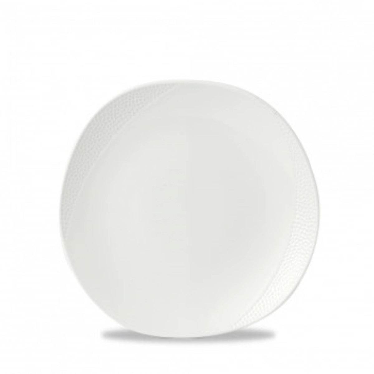Isla white organic Teller flach 26.4cm in Weiss präsentiert im Onlineshop von KAQTU Design AG. Teller ist von Churchill