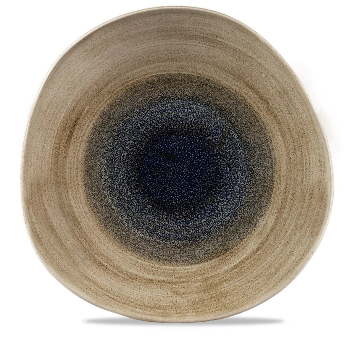 Stonecast Aqueous Bayou Organic Teller flach 28.6cm in Braun präsentiert im Onlineshop von KAQTU Design AG. Teller ist von Churchill