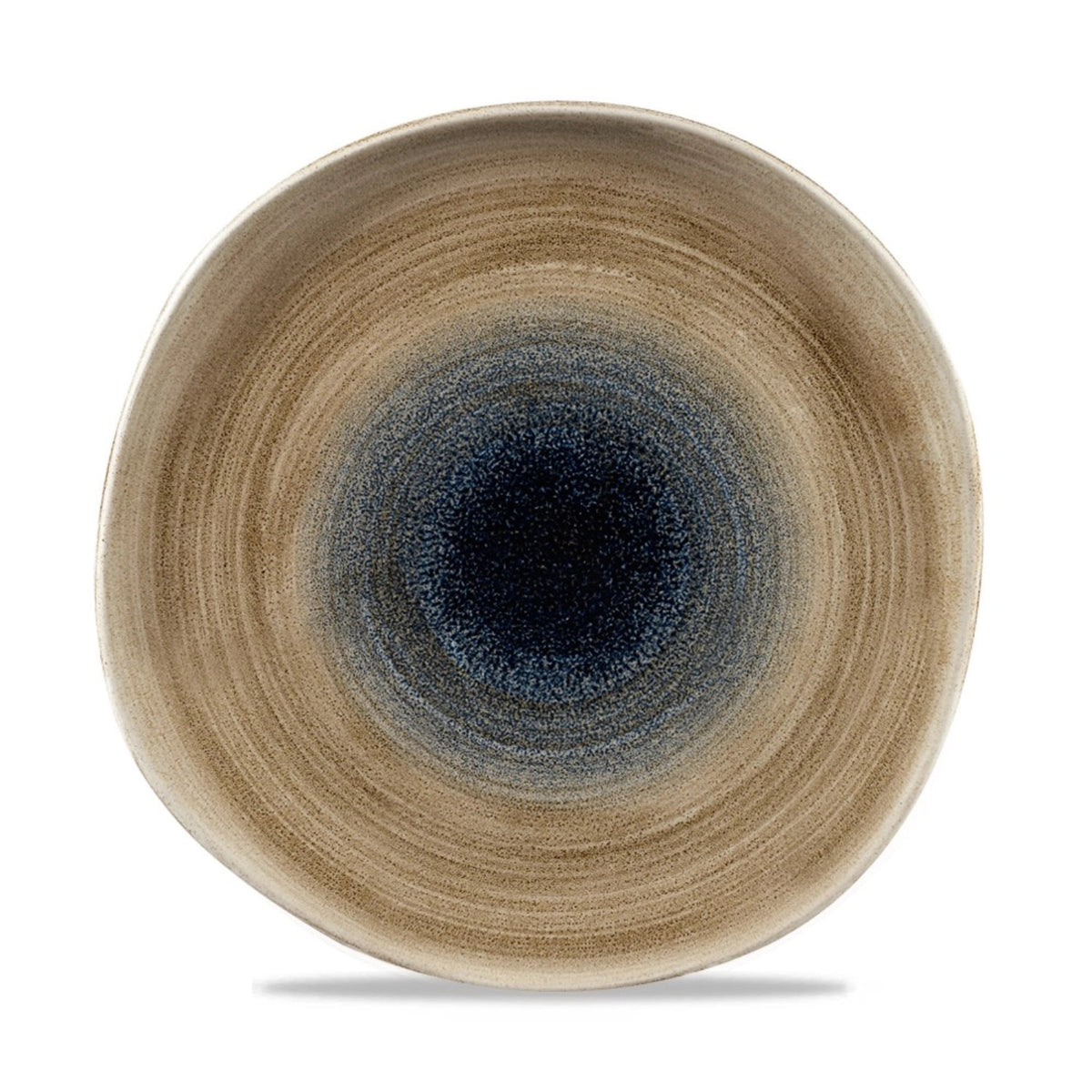 Stonecast Aqueous Bayou Organic Teller flach 26.4cm in Braun präsentiert im Onlineshop von KAQTU Design AG. Teller ist von Churchill