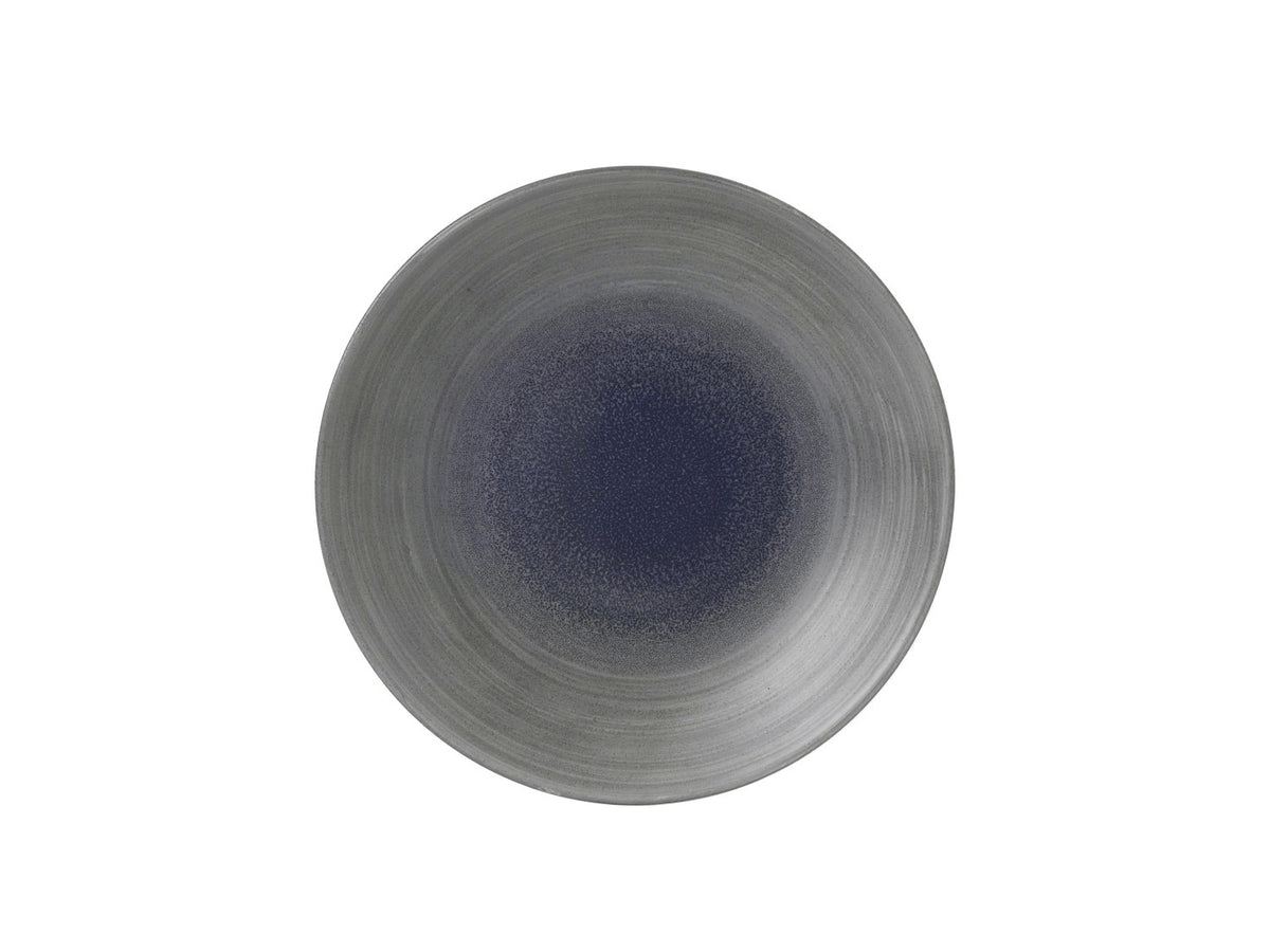 Stonecast Aqueous Fjord Coupe Teller flach 16.5cm in Blau präsentiert im Onlineshop von KAQTU Design AG. Teller ist von Churchill