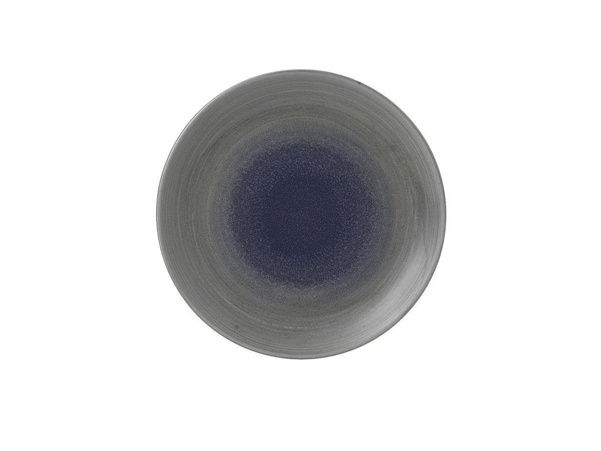 Stonecast Aqueous Fjord Coupe Teller tief 28.1cm in Blau präsentiert im Onlineshop von KAQTU Design AG. Teller ist von Churchill