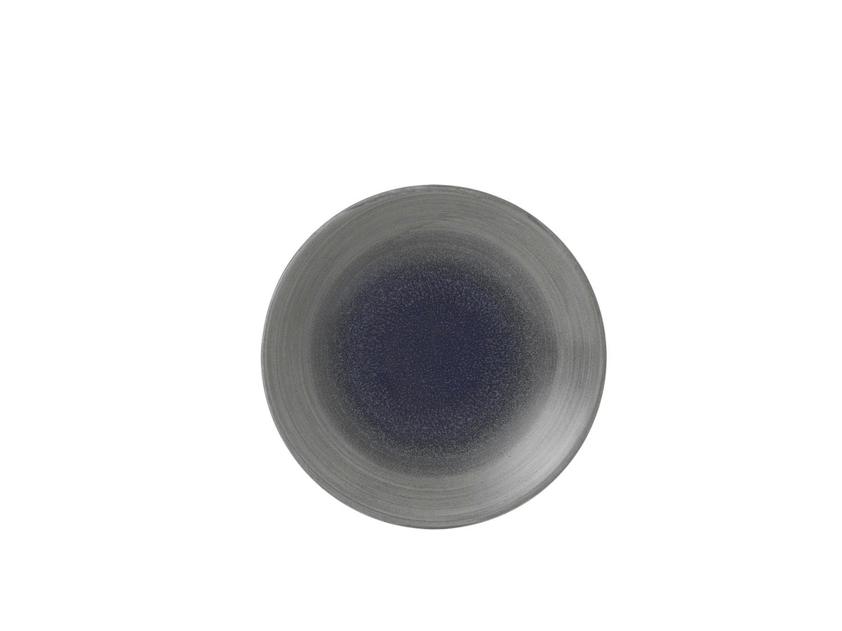 Stonecast Aqueous Fjord Coupe Teller tief 22.5cm in Blau präsentiert im Onlineshop von KAQTU Design AG. Teller ist von Churchill