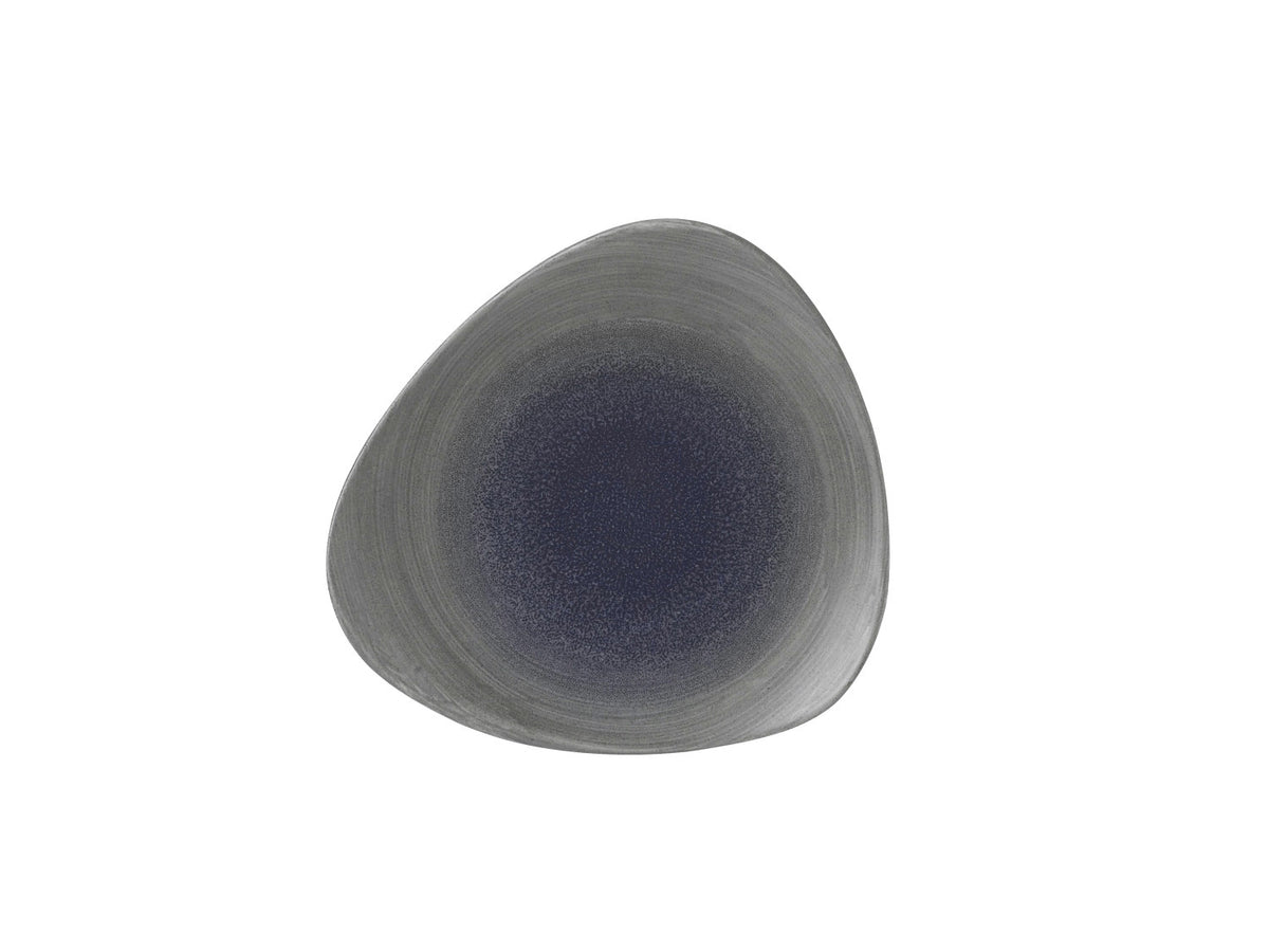 Stonecast Aqueous Fjord Triangel Teller flach 19.2cm in Blau präsentiert im Onlineshop von KAQTU Design AG. Teller ist von Churchill