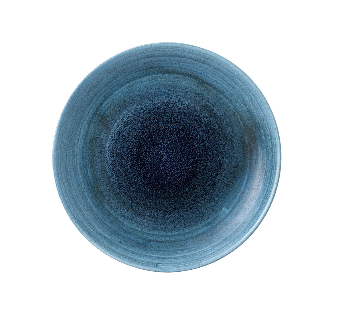 Stonecast Aqueous Lagoon Coupe Teller flach 28.8cm in Blau präsentiert im Onlineshop von KAQTU Design AG. Teller ist von Churchill