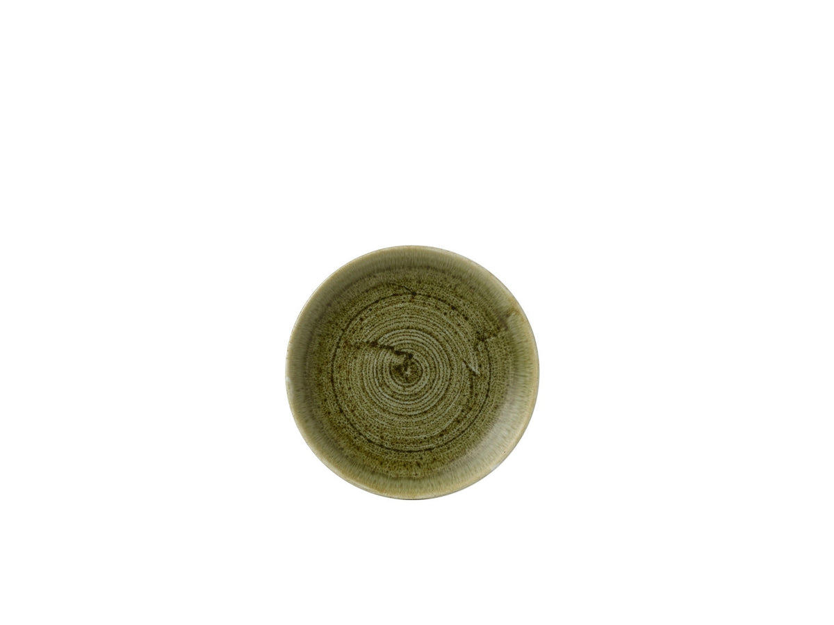 Stonecast Plume Olive Teller flach 16.5cm in Grün präsentiert im Onlineshop von KAQTU Design AG. Teller ist von Churchill