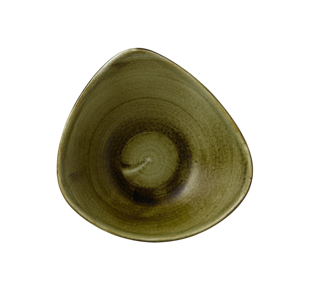 Stonecast Plume Olive Schale 23.5cm in Grün präsentiert im Onlineshop von KAQTU Design AG. Schale ist von Churchill