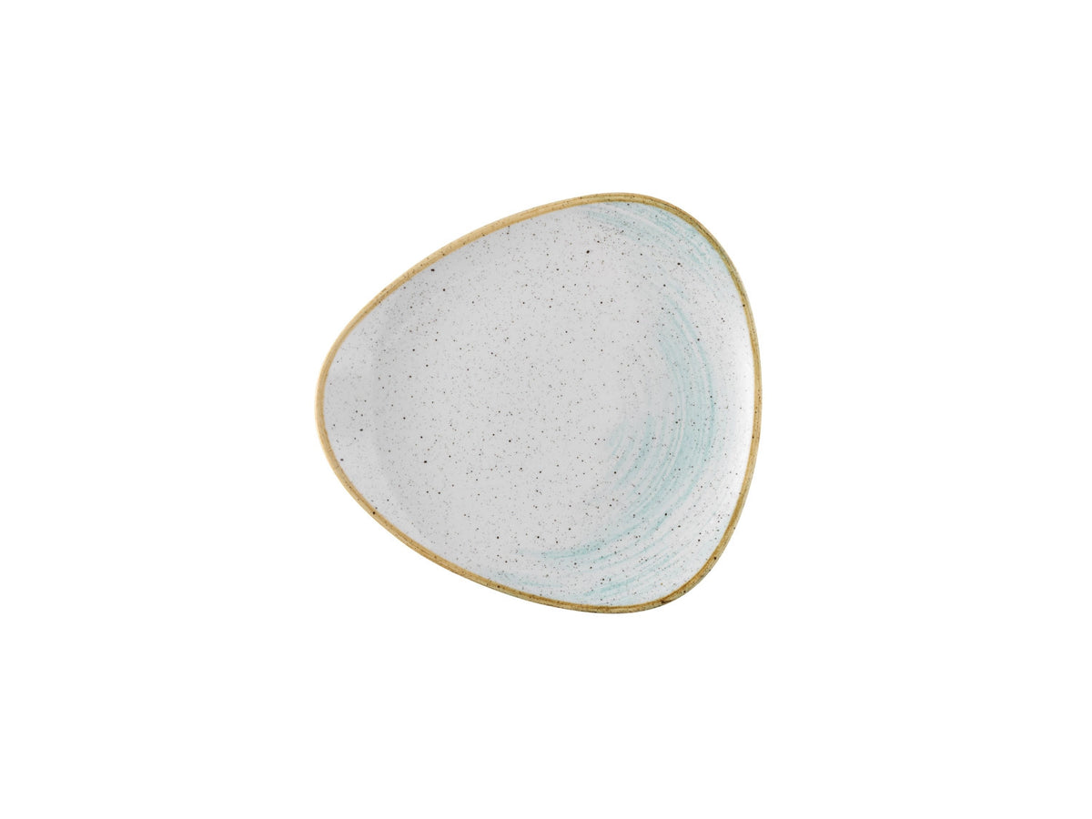 Stonecast Accents Duck Egg Triangel Teller 26.5cm in Weiss präsentiert im Onlineshop von KAQTU Design AG. Teller ist von Churchill