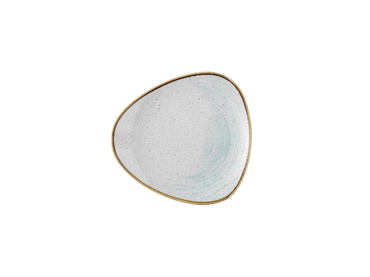 Stonecast Accents Duck Egg Triangel Teller 22.9cm in Weiss präsentiert im Onlineshop von KAQTU Design AG. Teller ist von Churchill