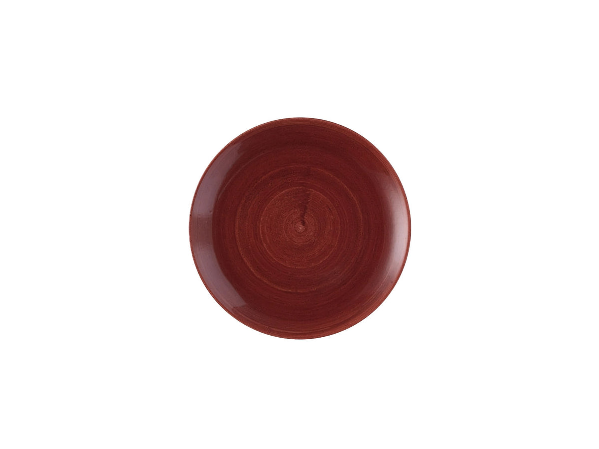 Stonecast Patina Red Rust Coupe Teller 28.8cm in Rot präsentiert im Onlineshop von KAQTU Design AG. Teller ist von Churchill