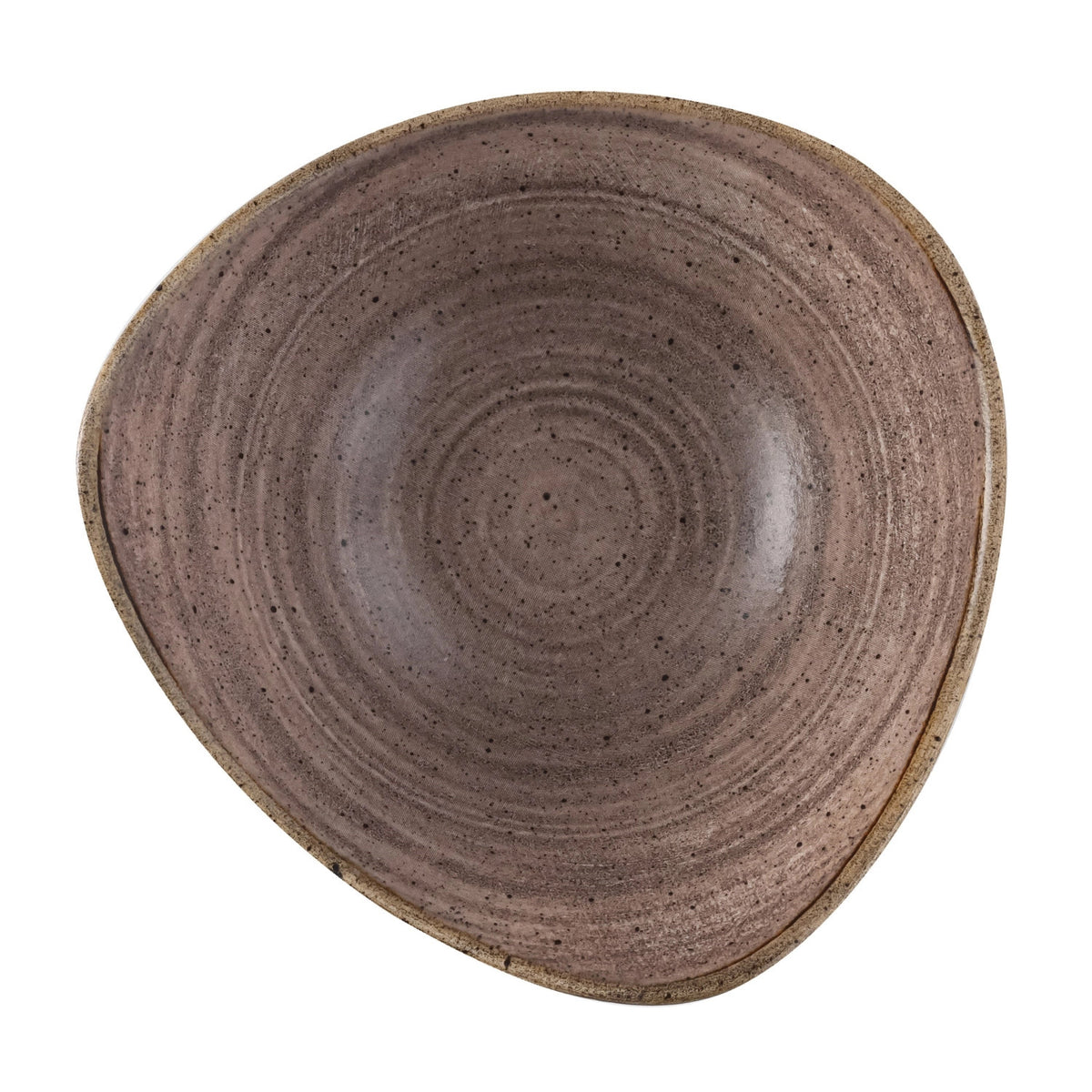 Stonecast Raw Brown Triangel Teller tief 18.5cm in Braun präsentiert im Onlineshop von KAQTU Design AG. Teller ist von Churchill