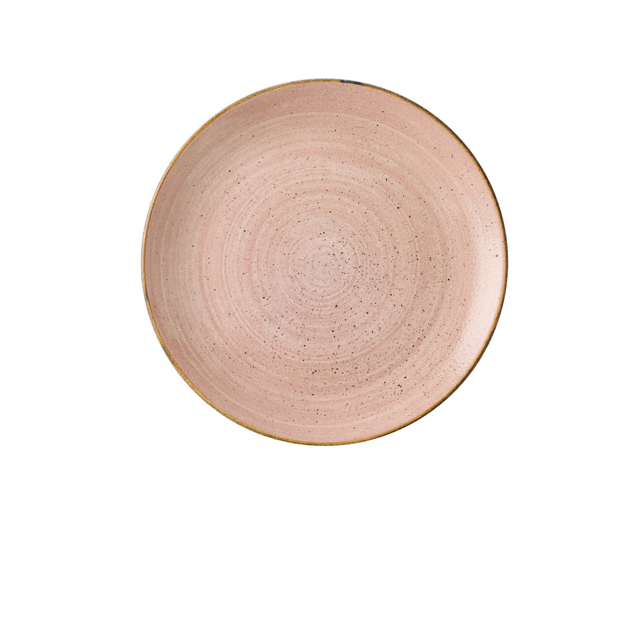 Stonecast Raw Terracotta Coupe Teller flach 26cm in Orange präsentiert im Onlineshop von KAQTU Design AG. Teller ist von Churchill