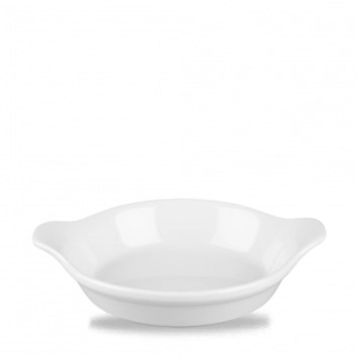 Cookware White Schale rund mit Griffen 17.5x21.5cm 59cl in Weiss präsentiert im Onlineshop von KAQTU Design AG. Schale ist von Churchill