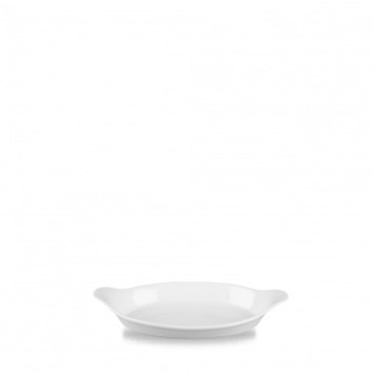 Cookware White ovale Schale mit Griffen 20.5x11.3cm in Weiss präsentiert im Onlineshop von KAQTU Design AG. Schale ist von Churchill