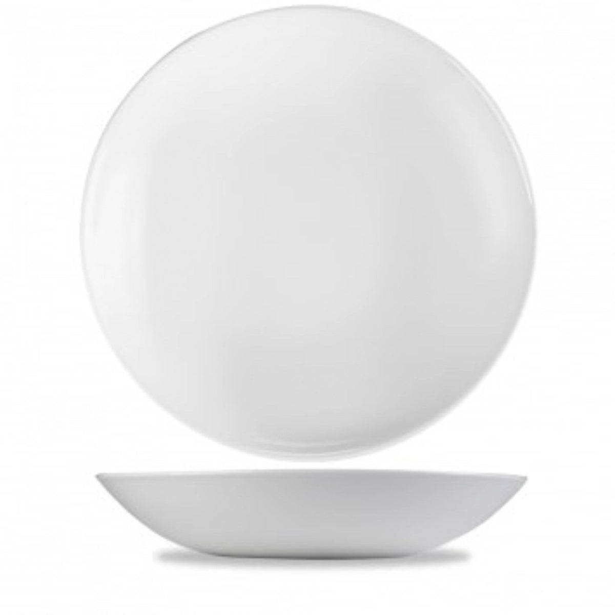 Evolve White Coupe Schüssel 31cm 240cl in Weiss präsentiert im Onlineshop von KAQTU Design AG. Schüssel ist von Churchill