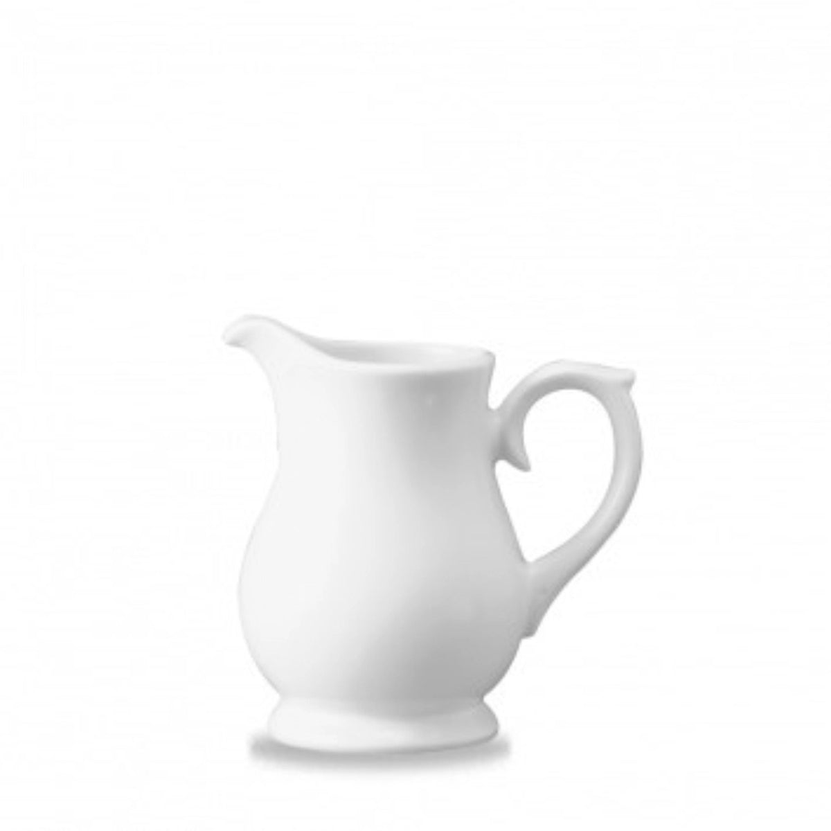 Whiteware White Sandringham Krug / Creamer 14cl H10cm in Weiss präsentiert im Onlineshop von KAQTU Design AG. Kanne ist von Churchill