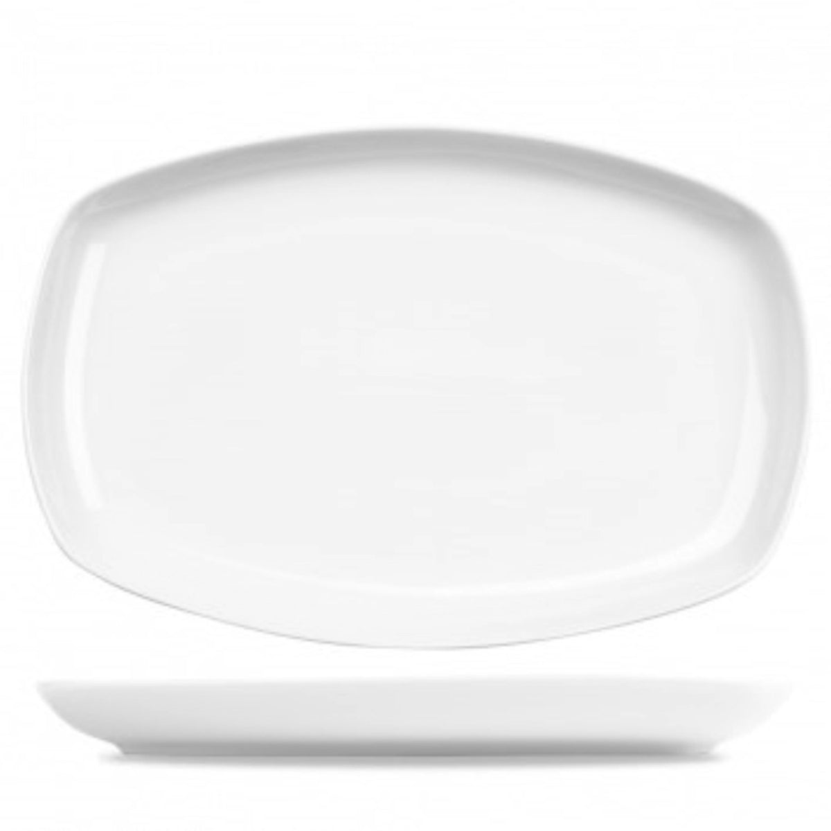 Menu Standard White Procelain Platte 20x30.5cm in Weiss präsentiert im Onlineshop von KAQTU Design AG. Platte ist von Churchill