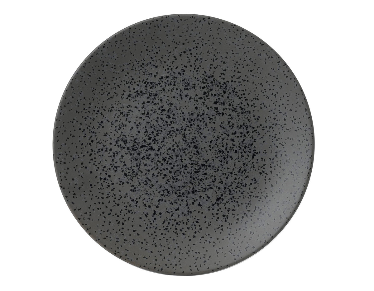 Menu Shades Caldera Flint Grey Coupe Teller flach 29cm in Silber präsentiert im Onlineshop von KAQTU Design AG. Teller ist von Churchill
