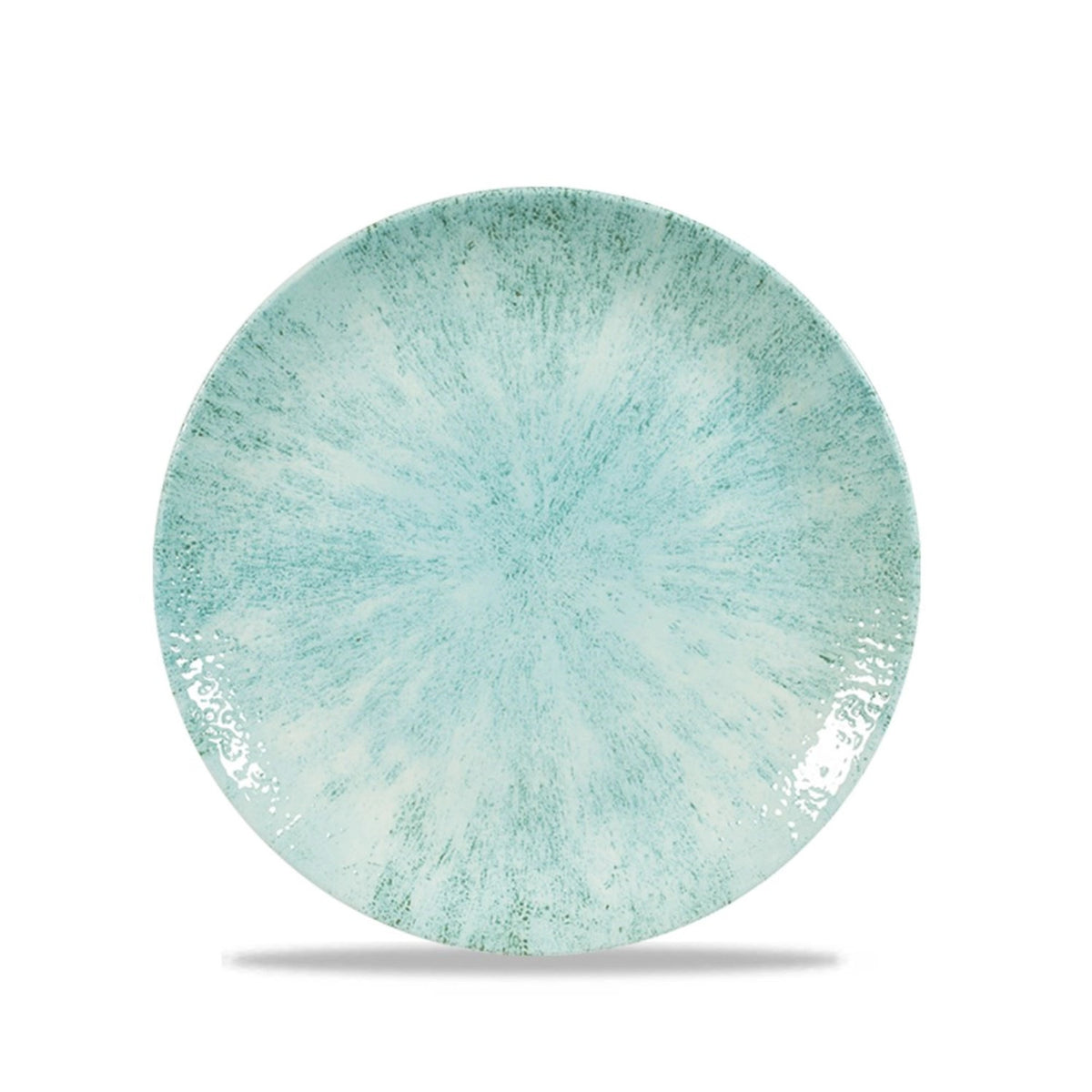 S.P. Stone Aquamarine Coupe Teller flach 16.5cm in Blau präsentiert im Onlineshop von KAQTU Design AG. Teller ist von Churchill