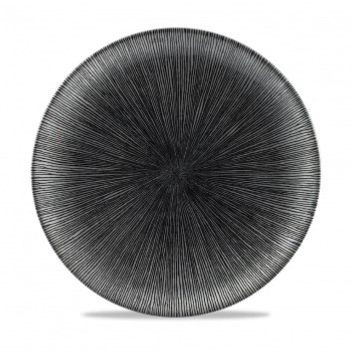 S.P. Agano Black Coupe Teller flach 26cm in Schwarz präsentiert im Onlineshop von KAQTU Design AG. Teller ist von Churchill