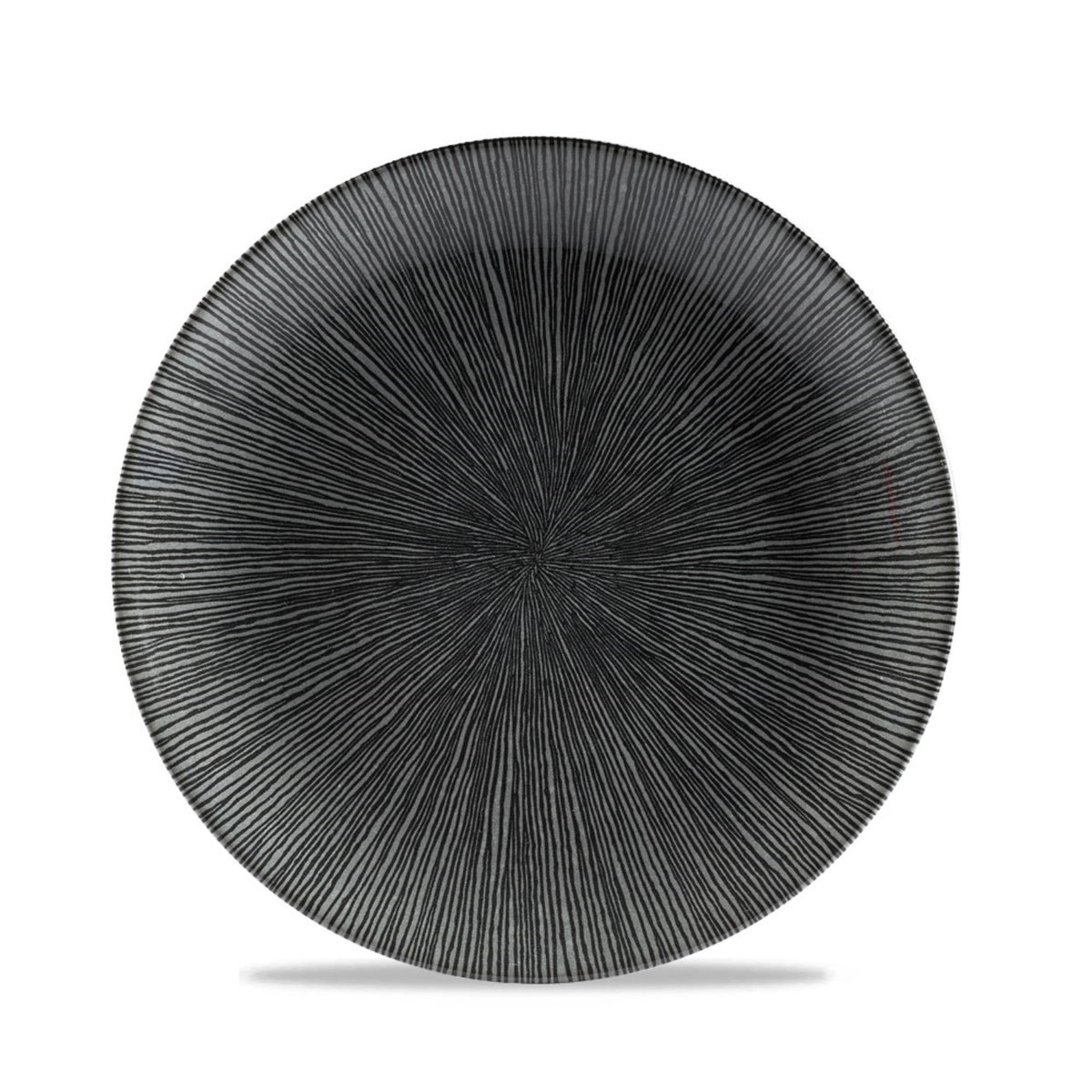 S.P. Agano Black Coupe Teller flach 21.7cm in Schwarz präsentiert im Onlineshop von KAQTU Design AG. Teller ist von Churchill