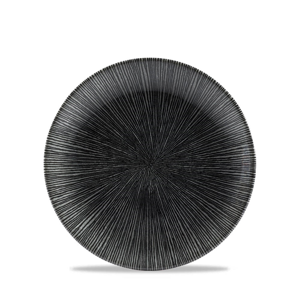 S.P. Agano Black Coupe Teller flach 16.5cm in Schwarz präsentiert im Onlineshop von KAQTU Design AG. Teller ist von Churchill