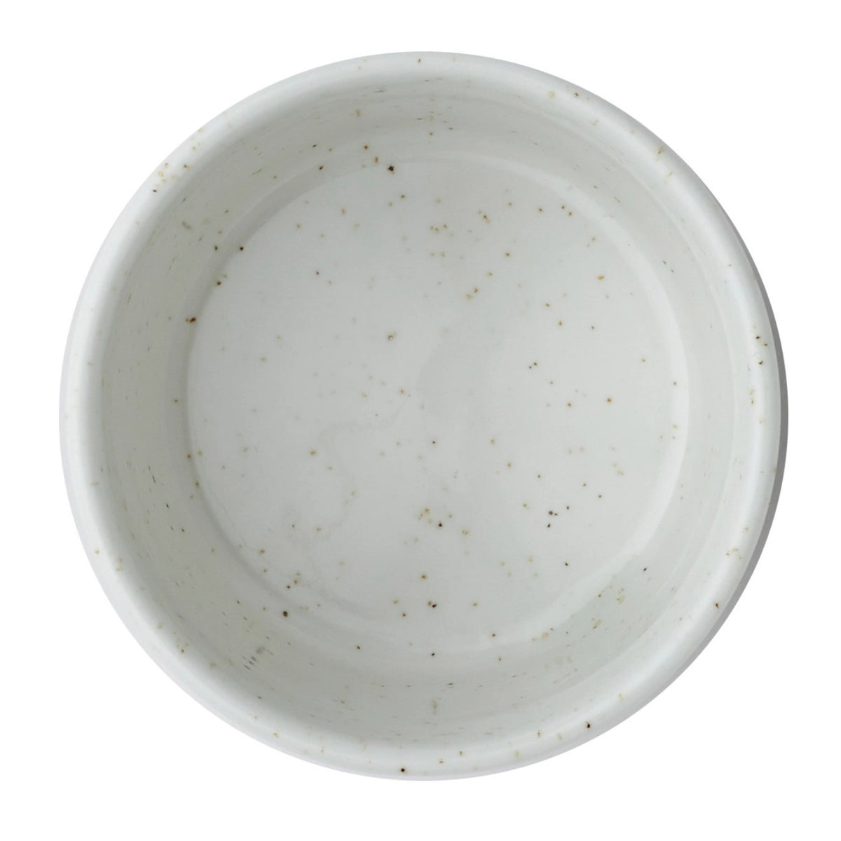 Braune Schale Nourish Siena Barley White aus Keramik mit glasierter Oberfläche, runde Form
