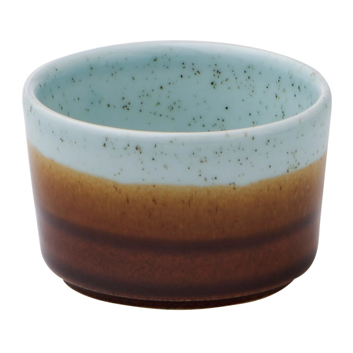 Braune Schale Nourish Siena Duck Egg von Churchill, glasierte Keramik, runde Form
