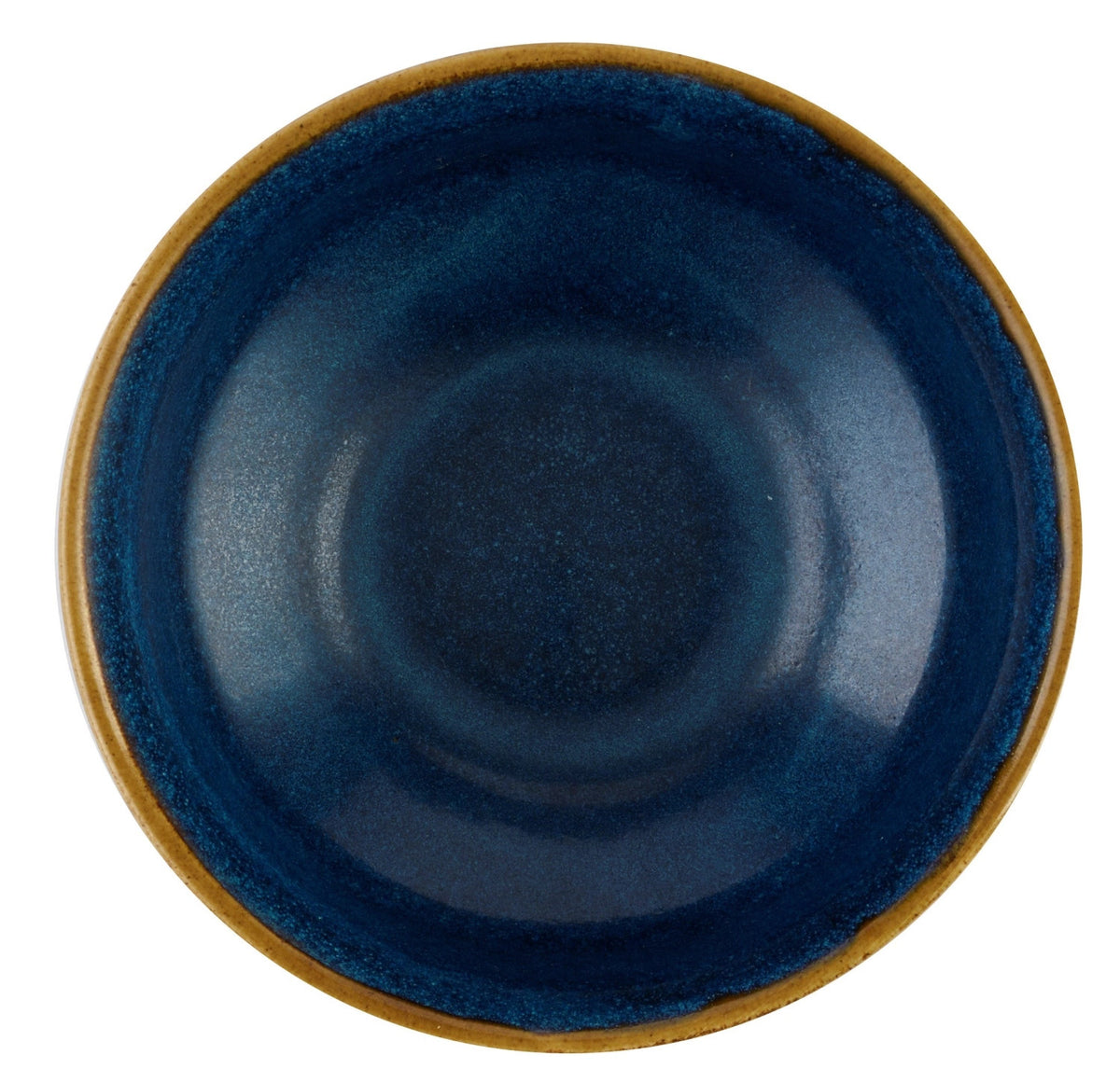 Blau glasierte Suppenschale Nourish Tokyo Blue Kochi von Churchill aus Keramik/Porzellan