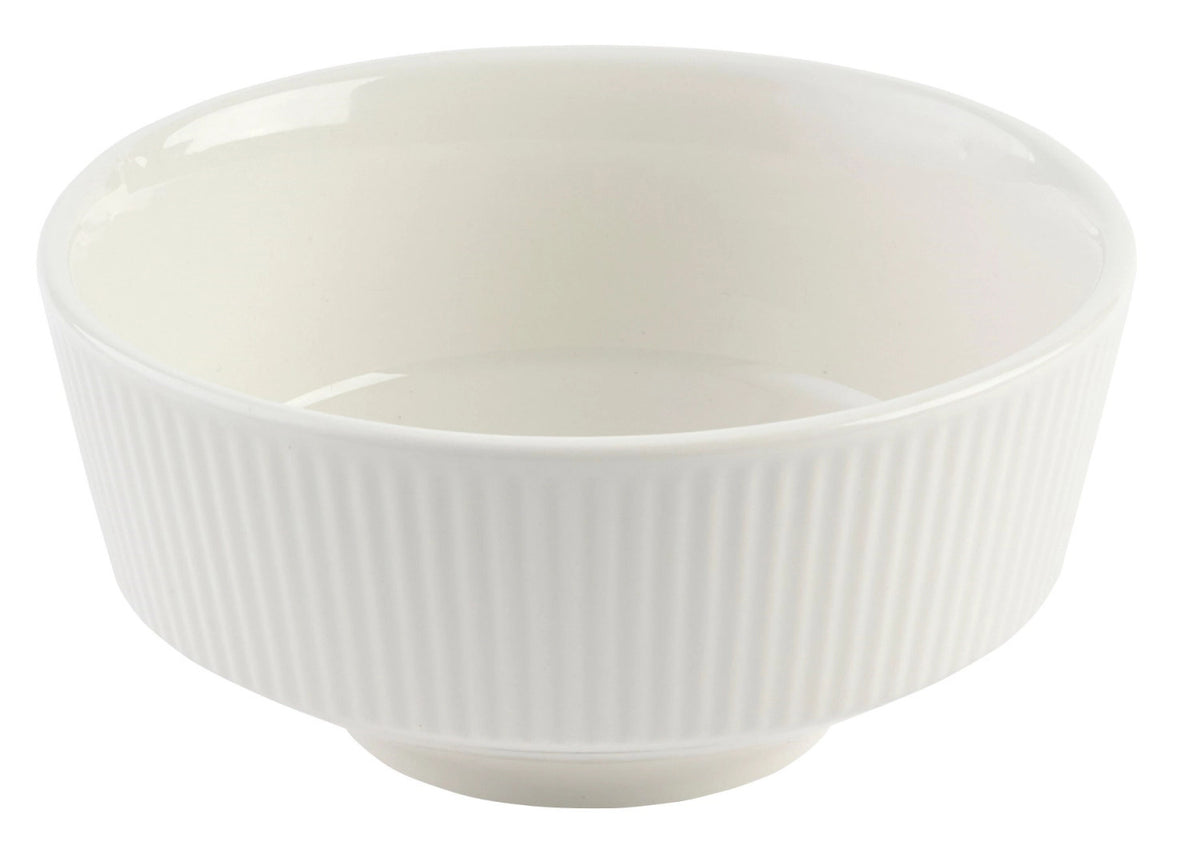 Nourish White Kochi Suppen Schale in Weiss von Churchill, Keramik mit Glasur